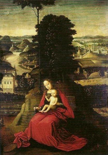 Adriaen Isenbrant Madonna and Child in a landscape china oil painting image